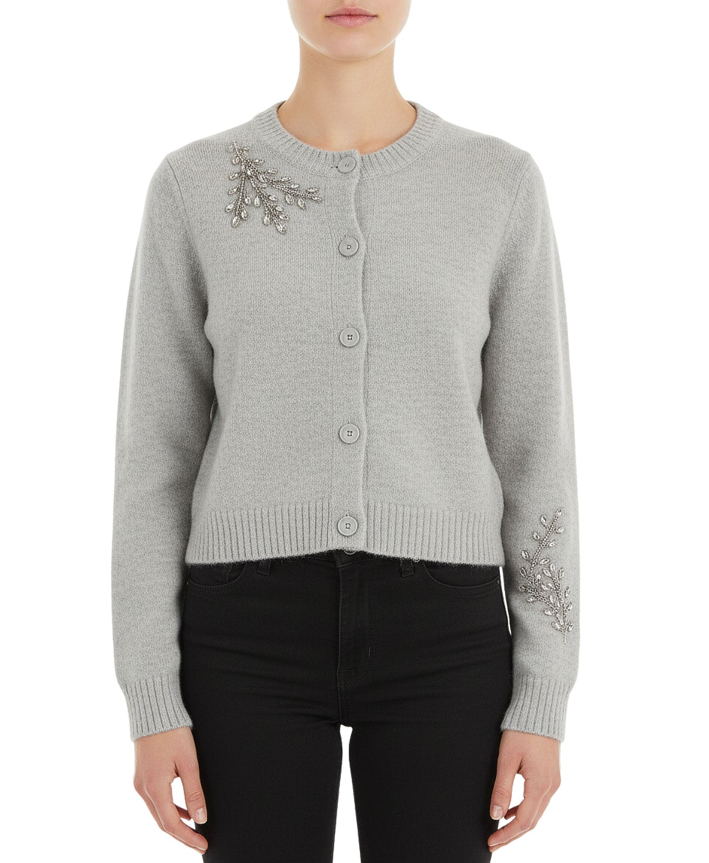 Knit Cardigan w/ Jewels view 1