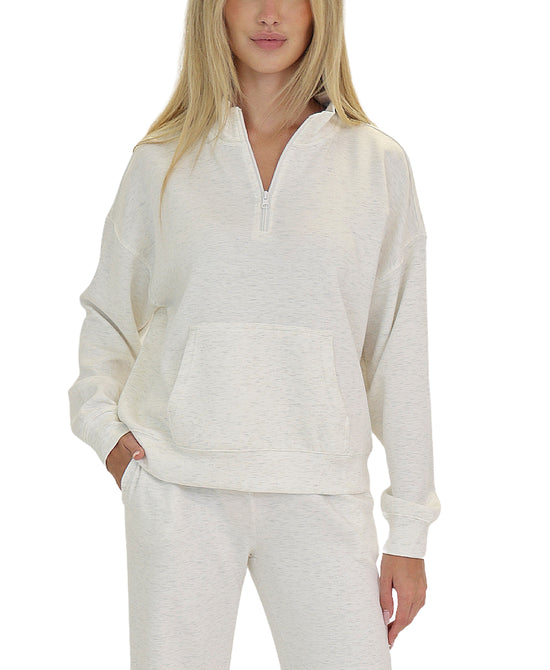 Cloud Fleece Quarter Zip Top view 