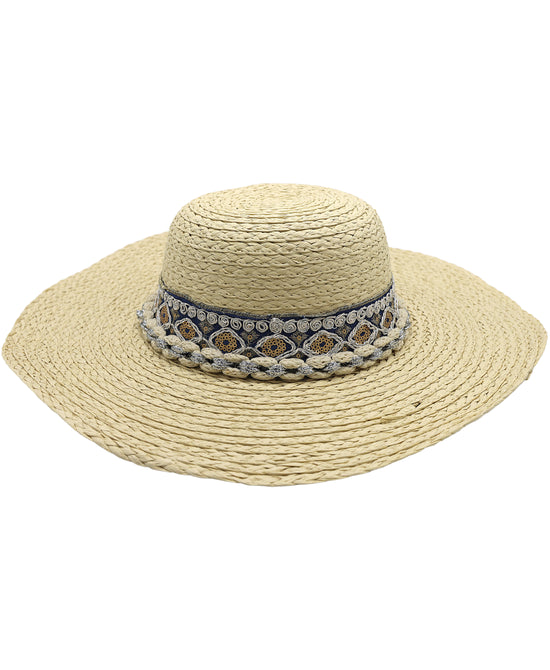 Embroidered Trim Hat view 