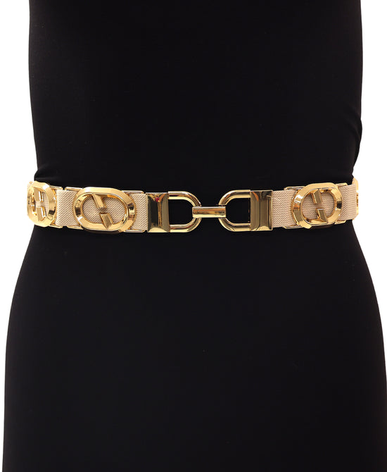 Metal Link Elastic Belt view 