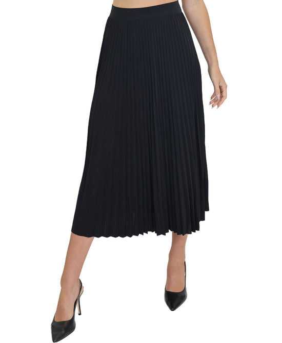 Pleated Midi Skirt view