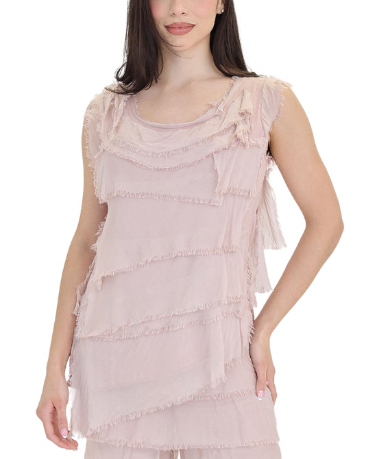 Silk Tiered Top view
