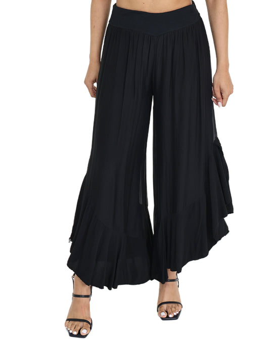 Silk Flounce Pants view