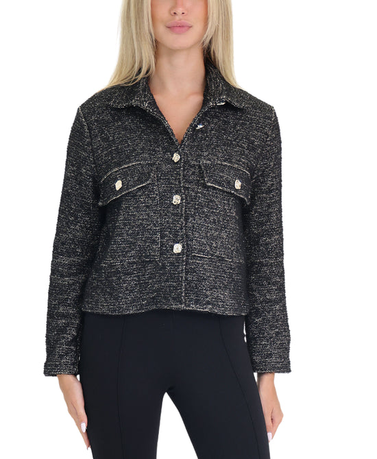 Tweed Blazer w/ Shimmer Detail view