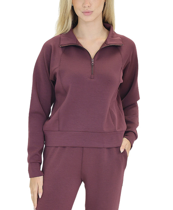 Cloud Fleece Quarter Zip Top view