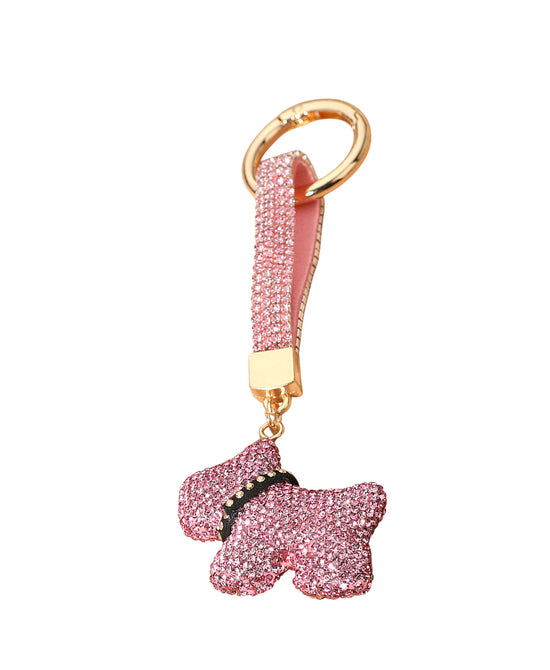Crystal Dog Keychain/Bag Charm view
