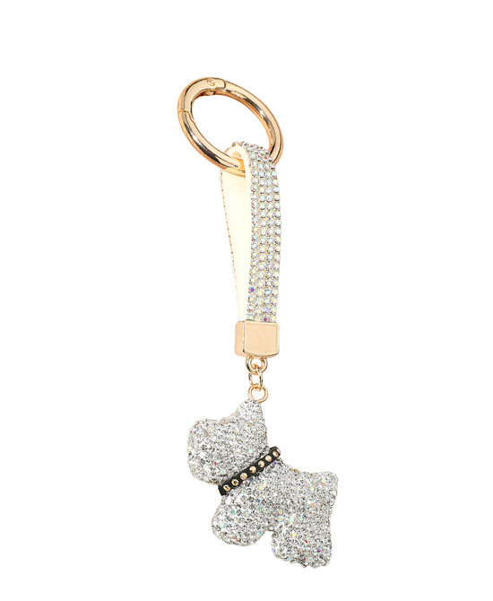 Crystal Dog Keychain/Bag Charm view