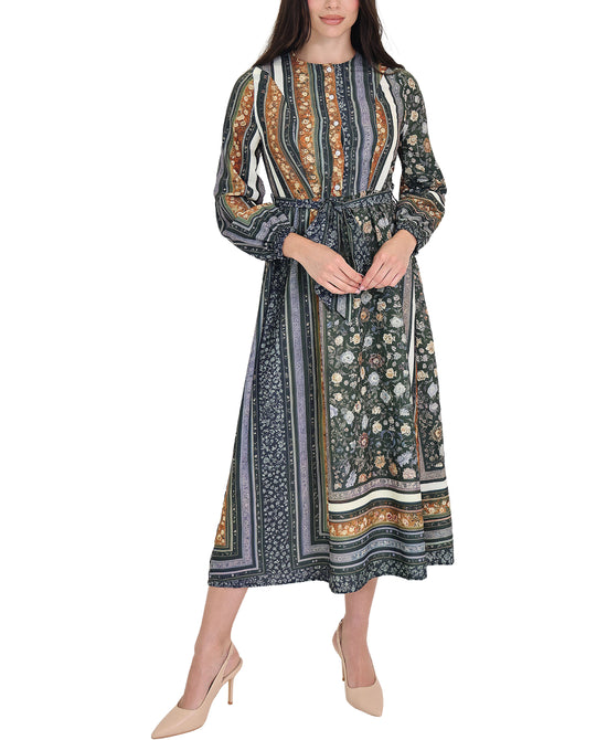 Printed Midi Dress view