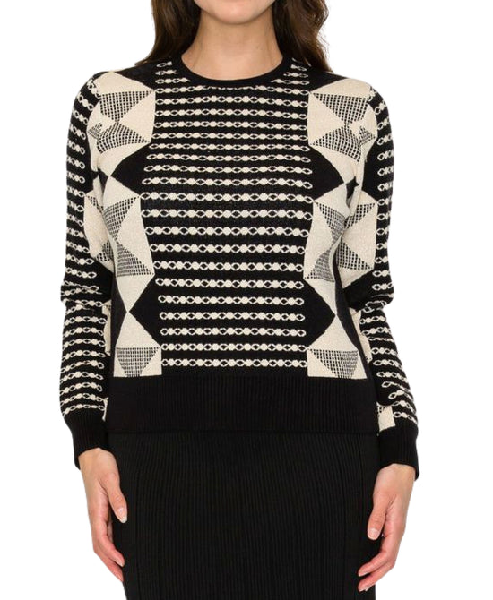 Printed Shimmer Sweater view 