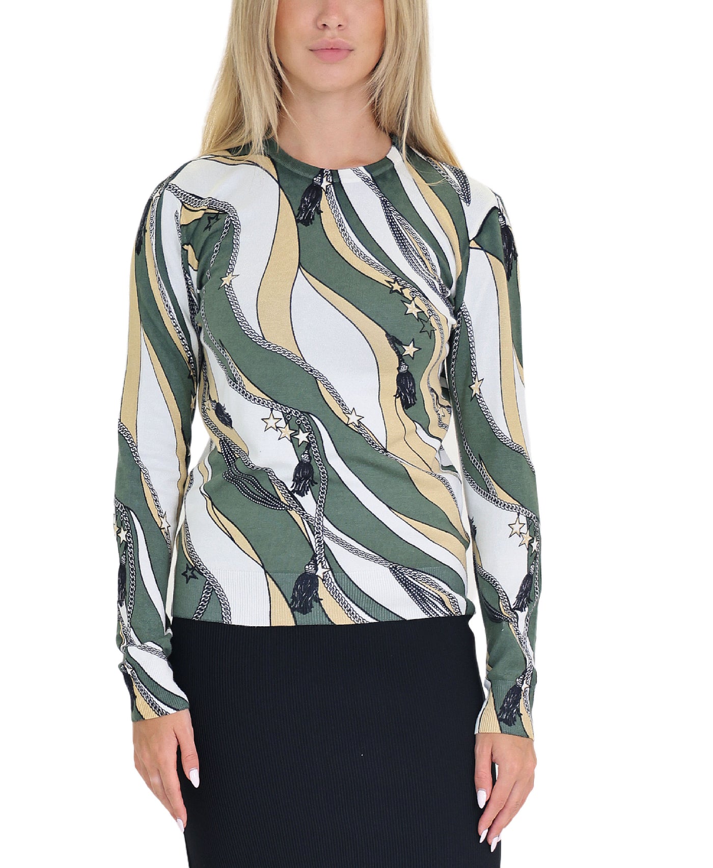 Chain Print Sweater view 1