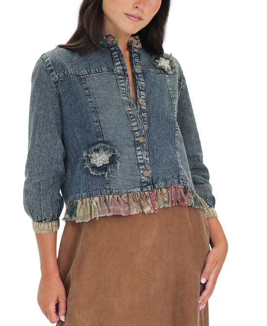 Patchwork Denim Jacket view 