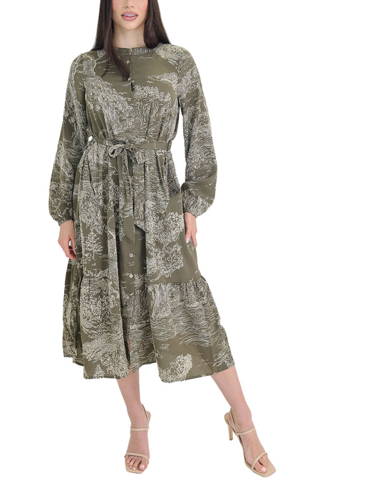 Printed Midi Dress view 