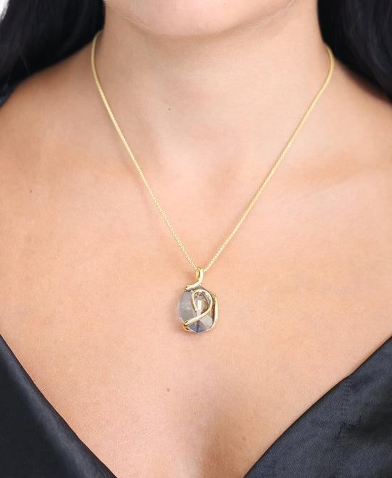 Genuine Crystal Pendant Necklace view 