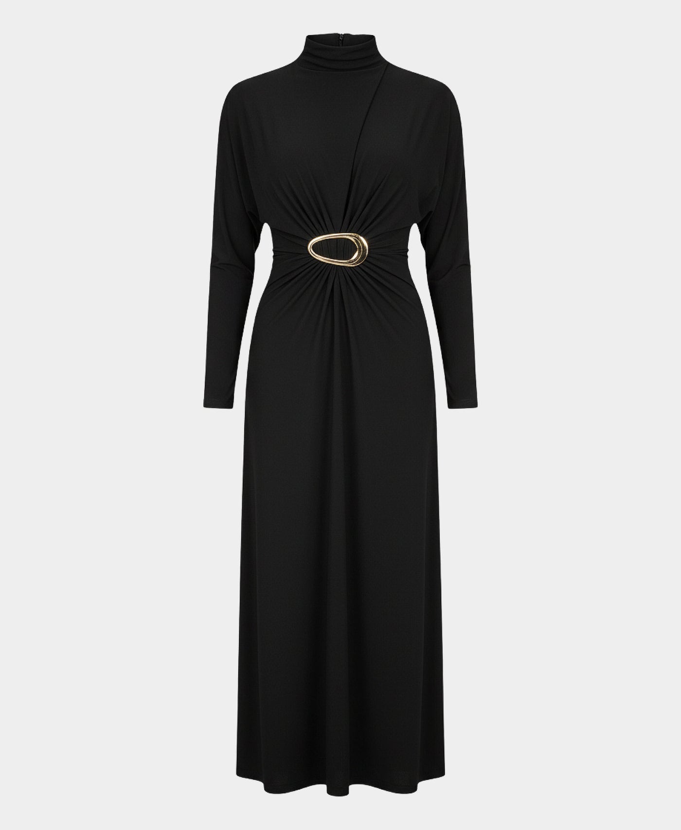 Maxi Dress w/ Gold Oval view 2