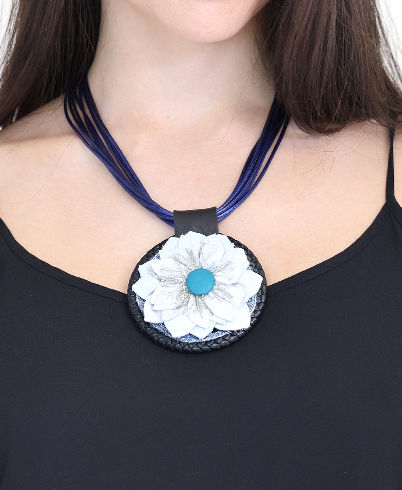 Flower Cord Necklace view 1