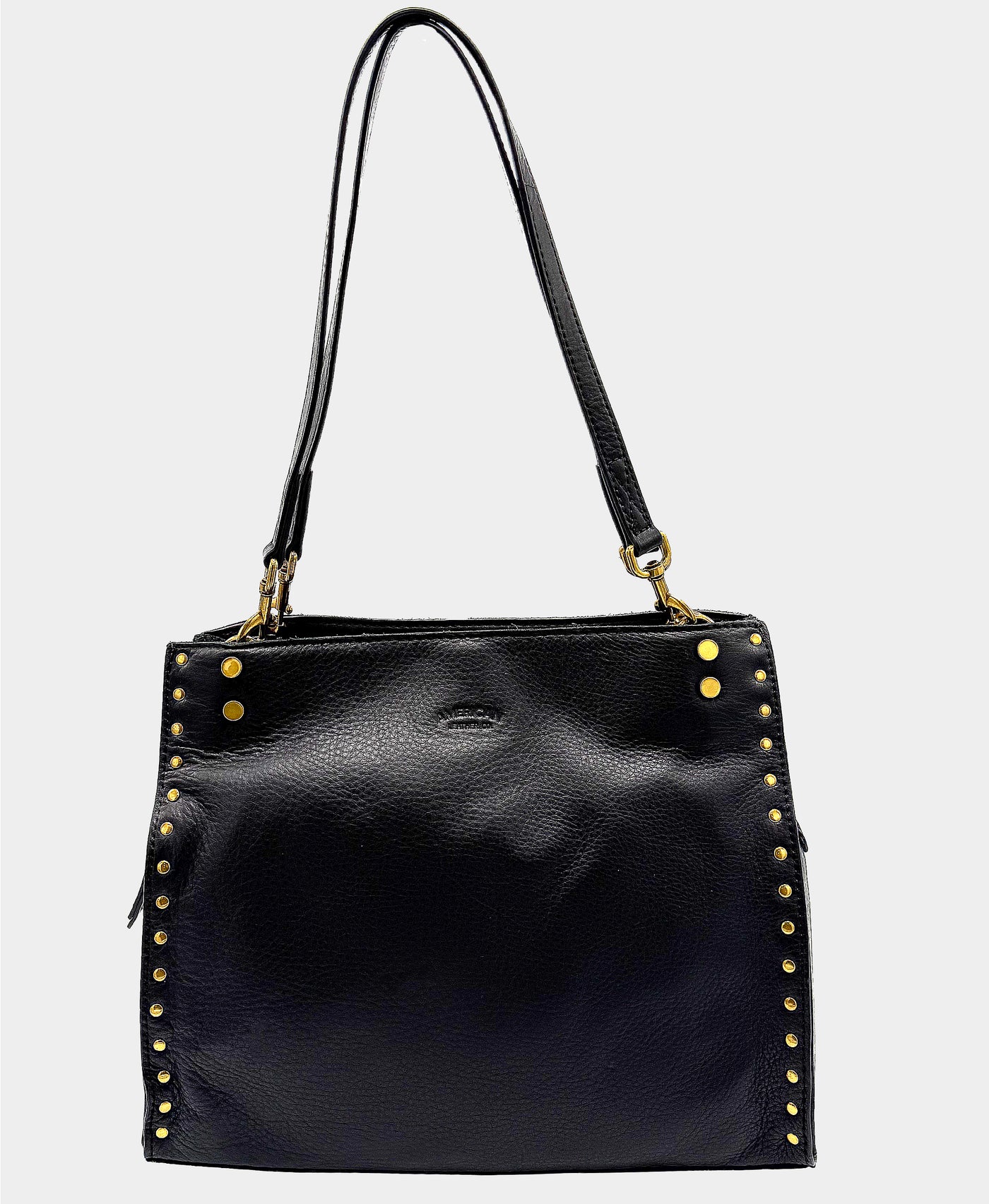 Leather Tote Bag w/ Studs view 1