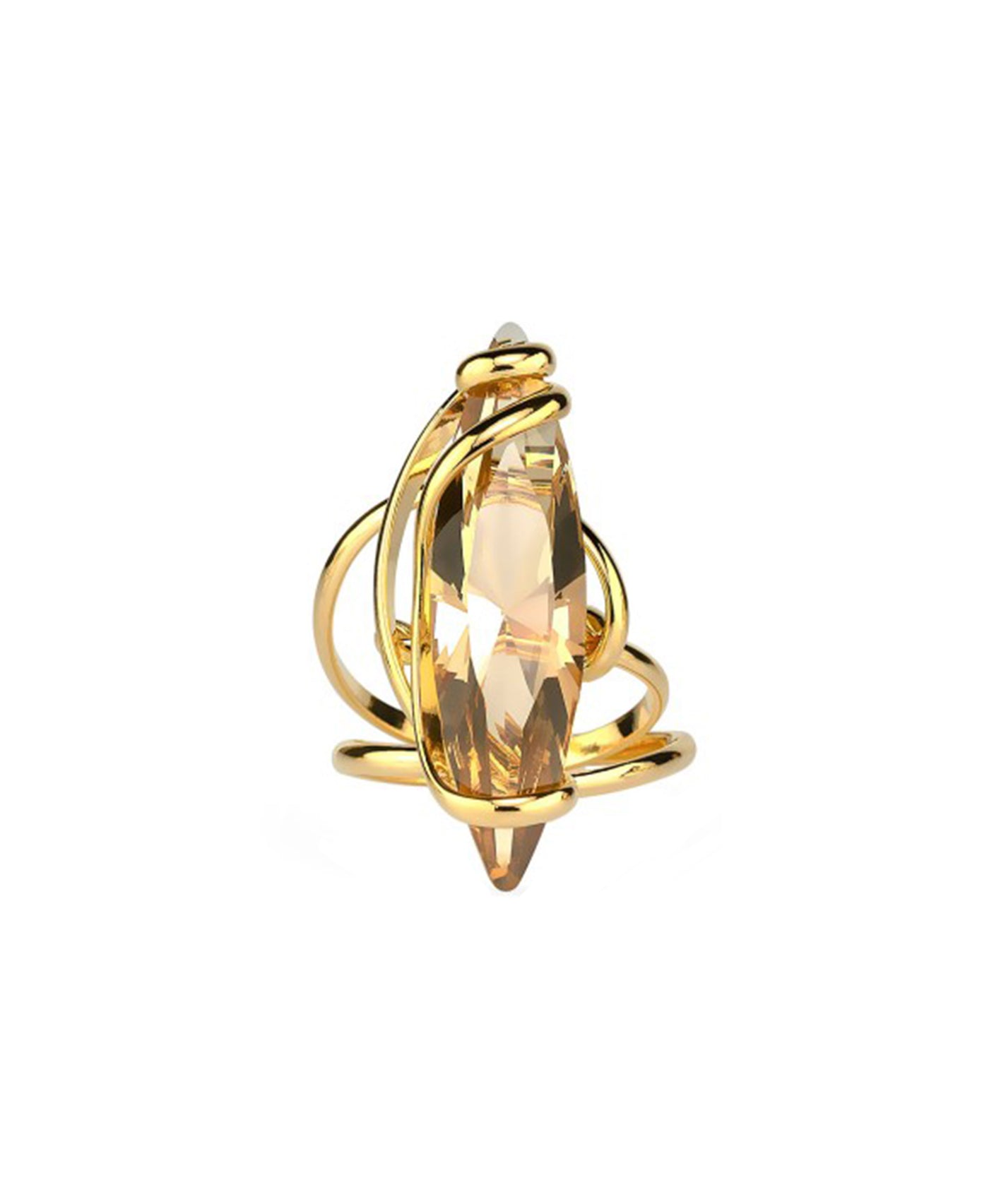 Large Genuine Crystal Ring view 2