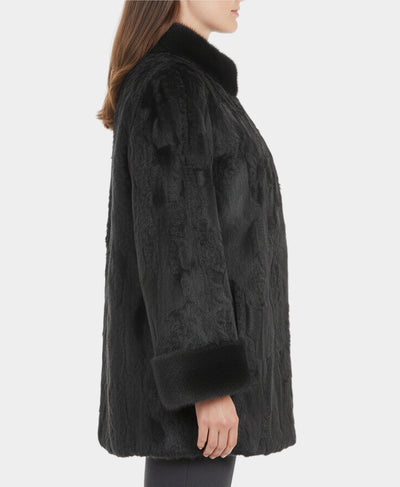 Swakara Jacket w/ Mink Trim image 2