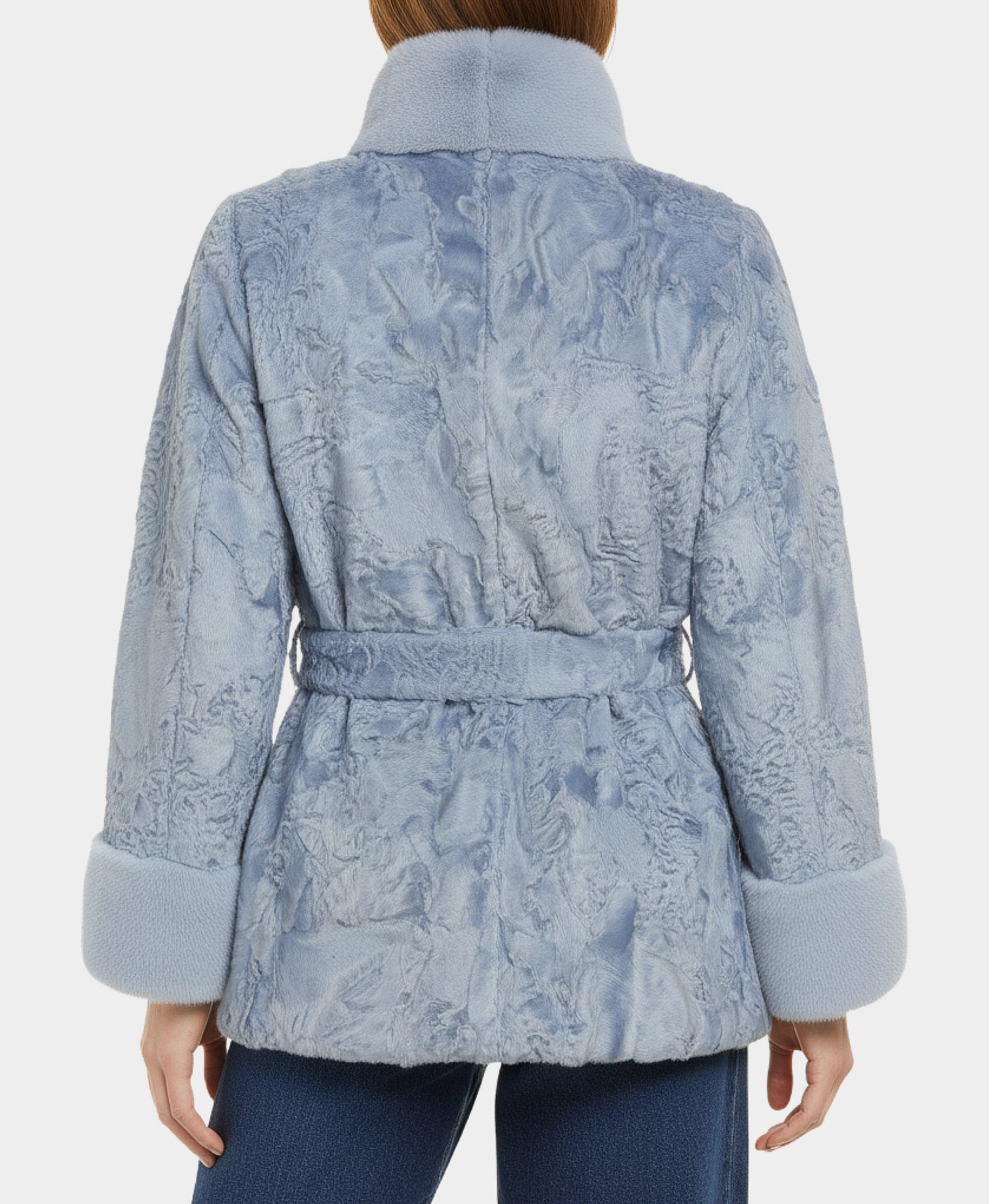 Swakara Jacket w/ Mink Trim view 3