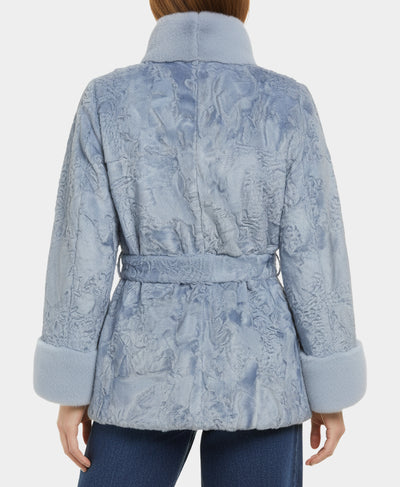 Swakara Jacket w/ Mink Trim image 3