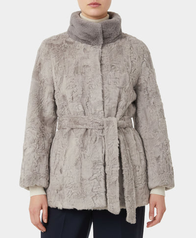 Swakara Jacket w/ Mink Trim image 1