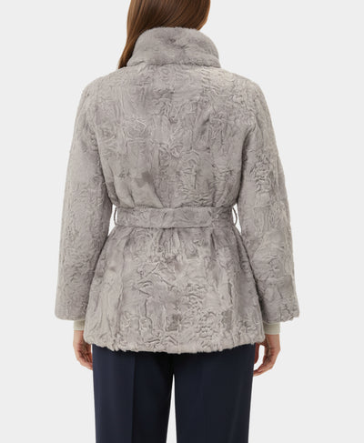 Swakara Jacket w/ Mink Trim image 2