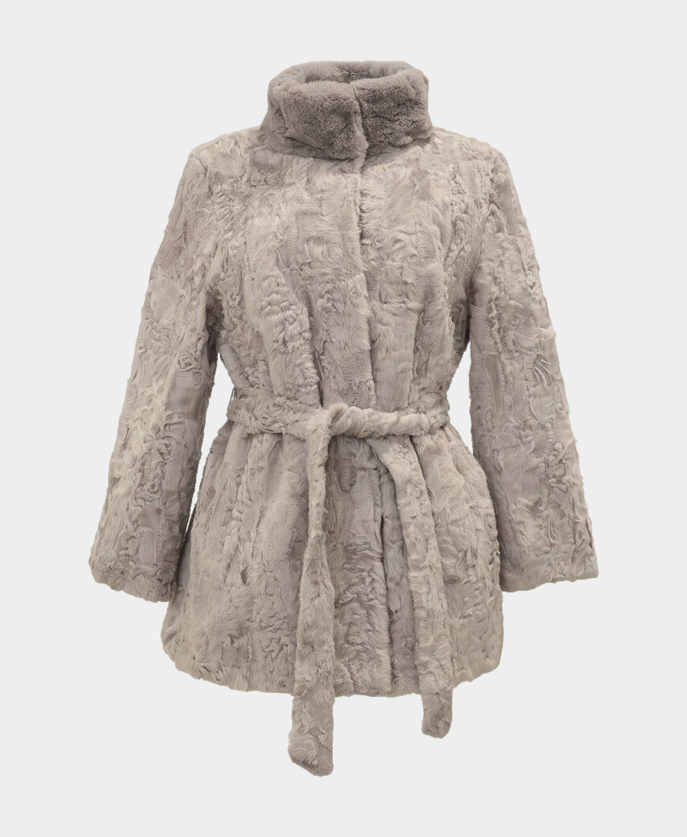 Swakara Jacket w/ Mink Trim view 3