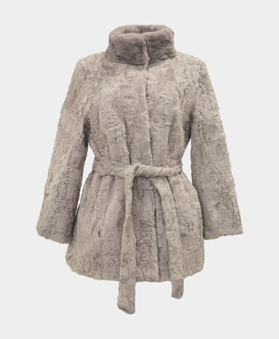 Swakara Jacket w/ Mink Trim image 3