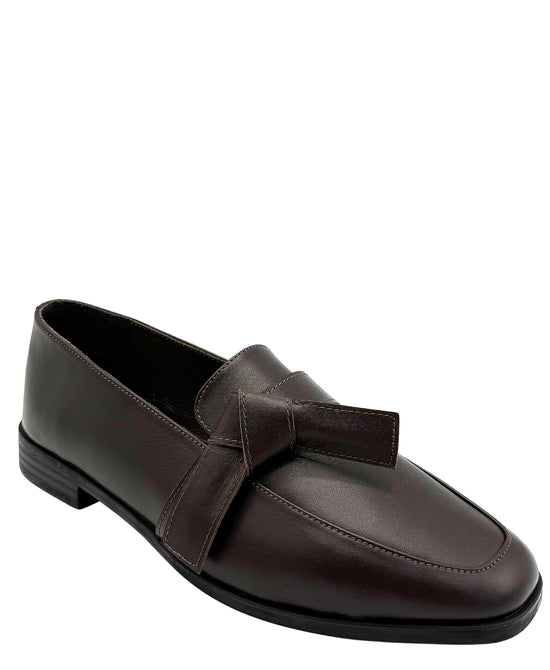 Leather Loafer w/ Tie Detail view 