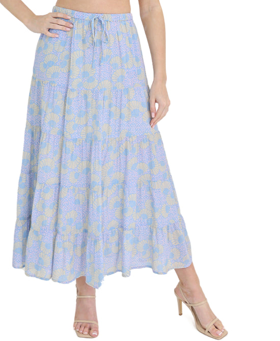 Printed Midi Skirt view 