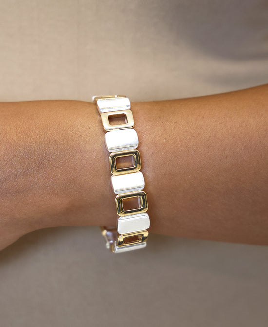 Two Tone Elastic Bracelet view 
