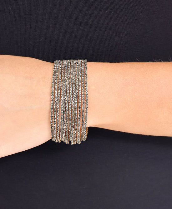 Elastic Crystal Bracelet Set view 