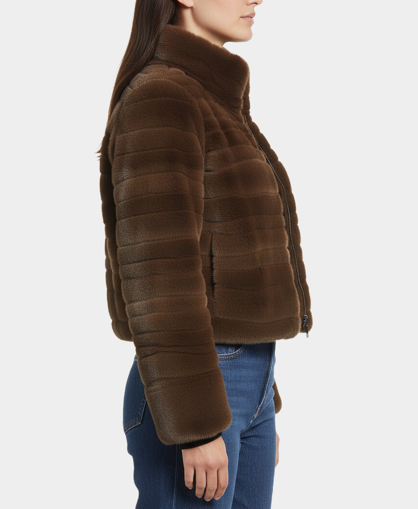 Faux Fur Cropped Jacket view 2