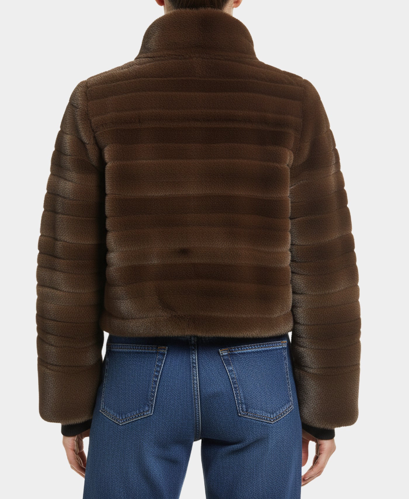 Faux Fur Cropped Jacket view 3