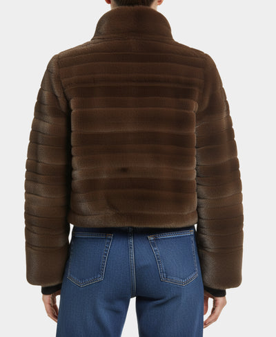 Faux Fur Cropped Jacket image 3