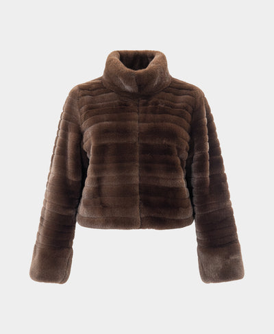 Faux Fur Cropped Jacket image 4