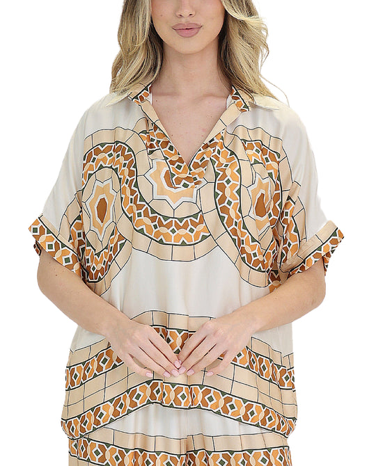 Printed Blouse view 