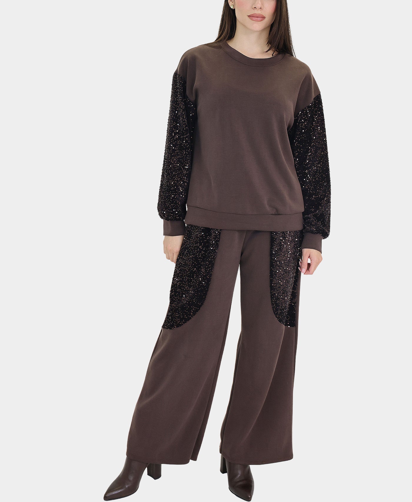 Top w/ Sequin Sleeves view 2