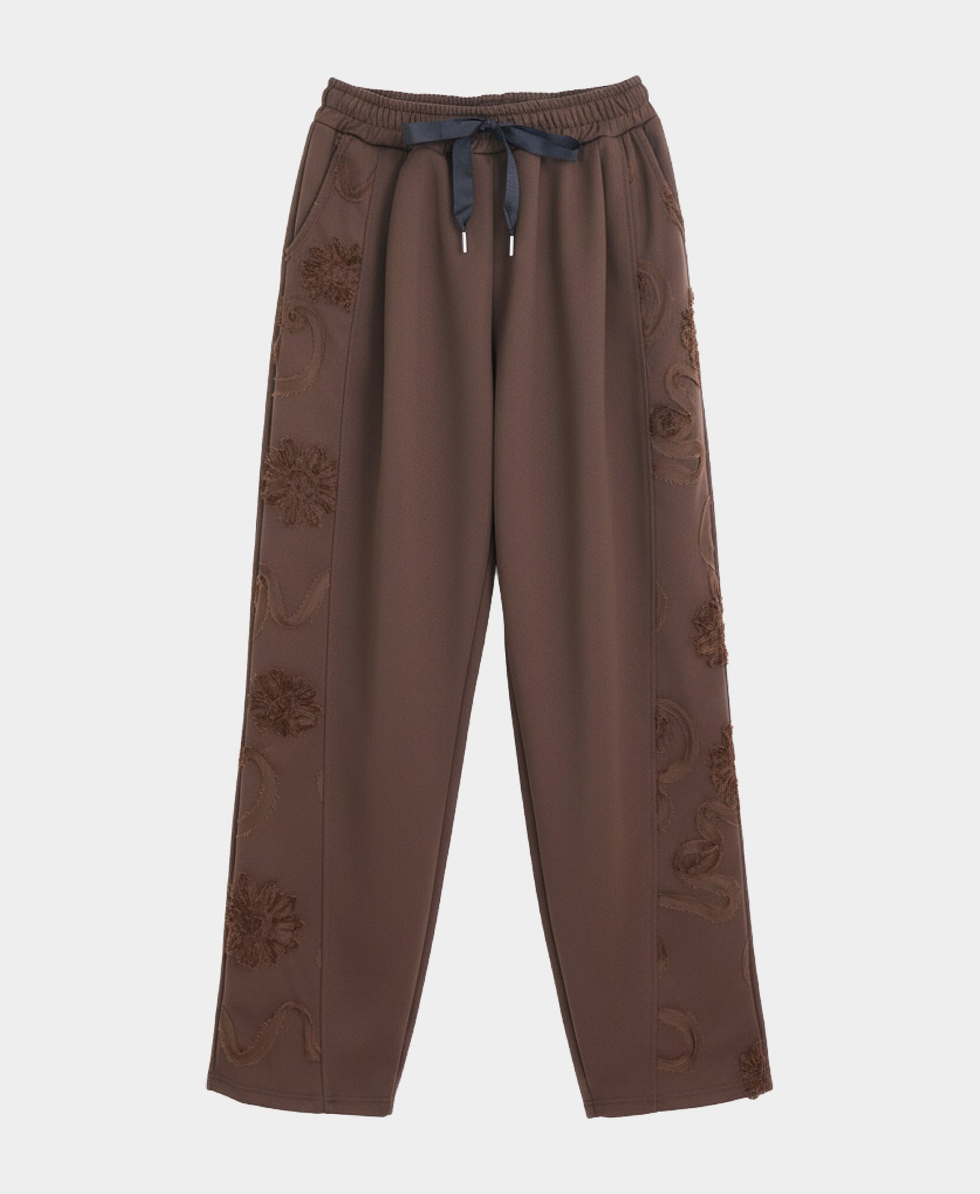 Faux Suede Pants w/ Soutache view 3