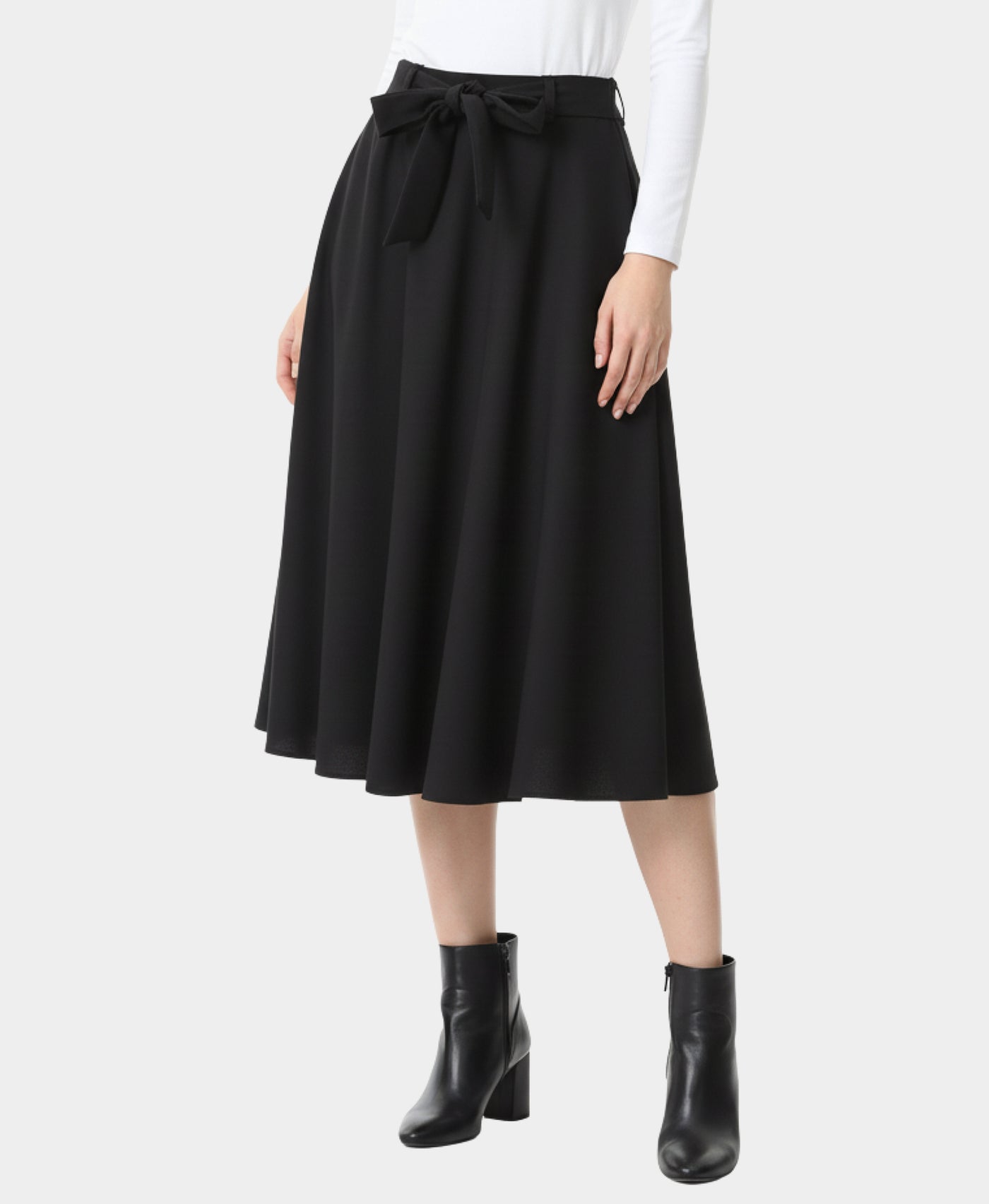 Solid Midi Skirt view 1