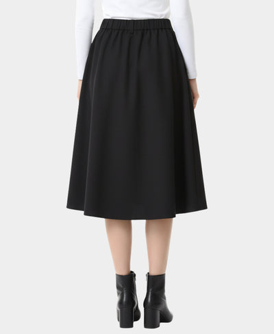 Solid Midi Skirt image 2