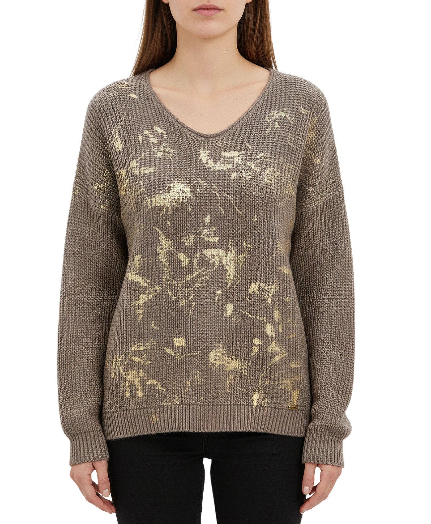 Sweater w/ Gold Foil view 1