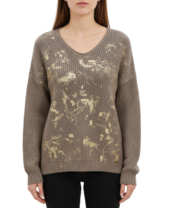 Sweater w/ Gold Foil view 