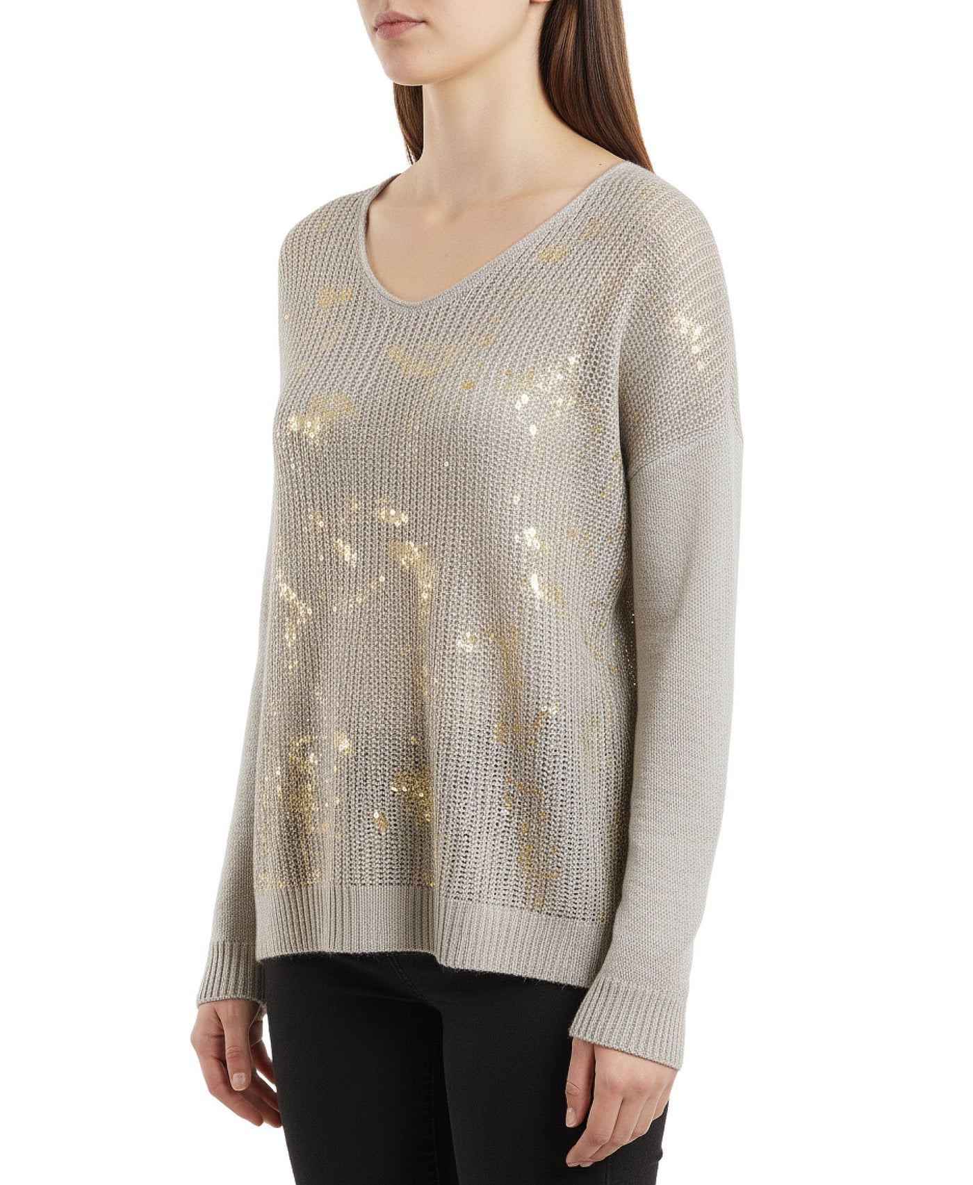 Sweater w/ Gold Foil view 2