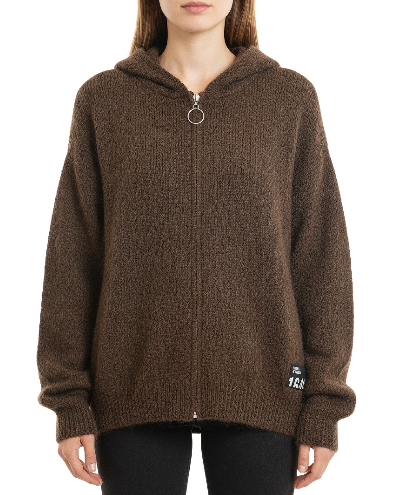 Zip Front Hoodie Sweater view 2