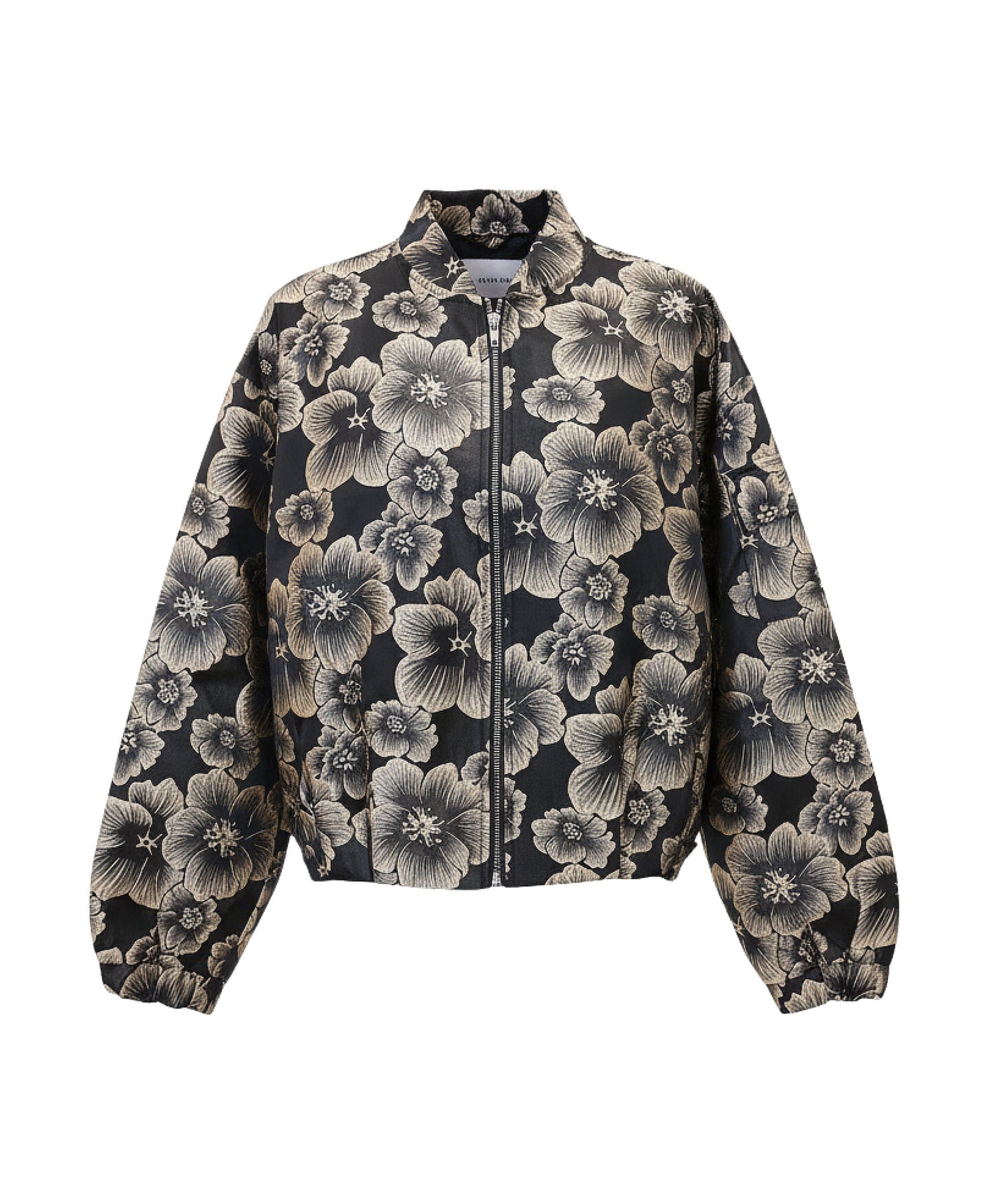 Floral Jacquard Bomber Jacket view 2
