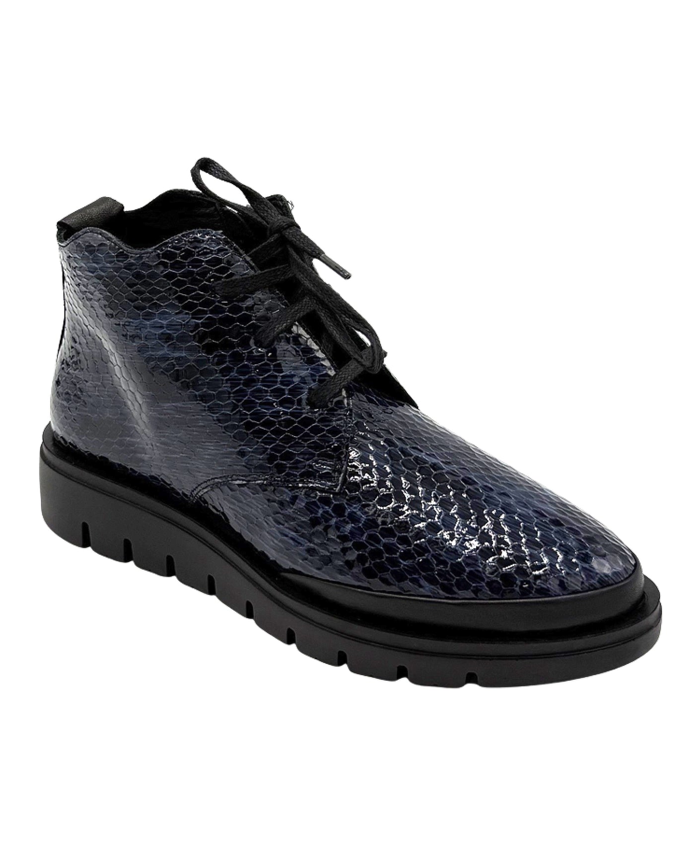 Leather Croc Print Bootie view 1