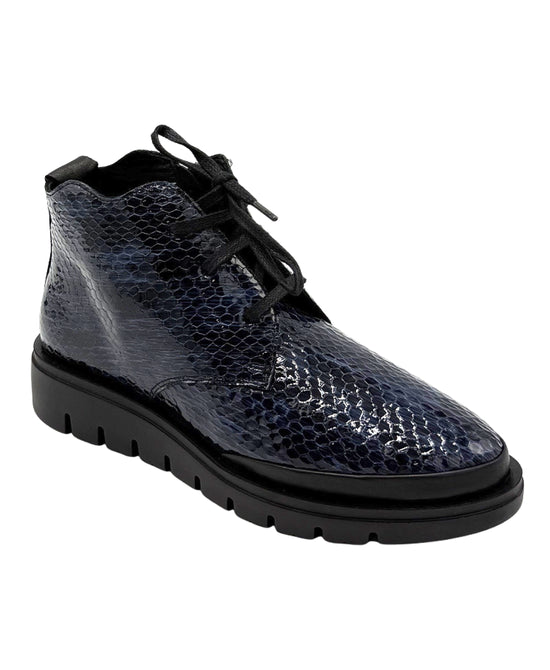 Leather Croc Print Bootie view 