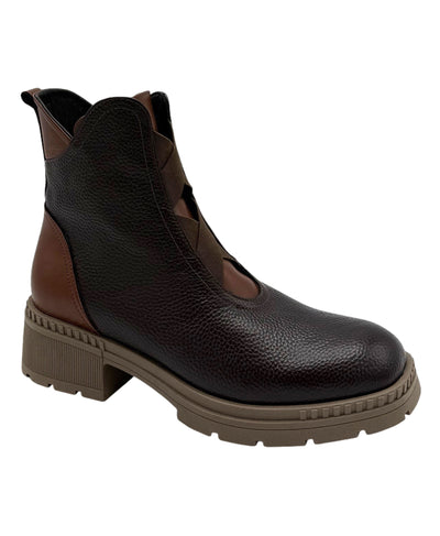 Leather Criss-Cross Bootie image 1