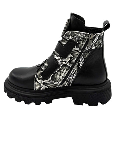 Leather Animal Print Bootie image 2